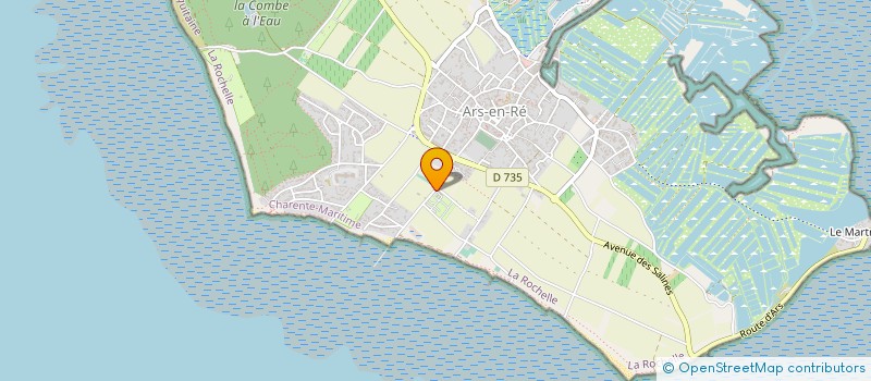 localisation de l'entreprise CAMP DU SOLEIL  ARS-EN-RE