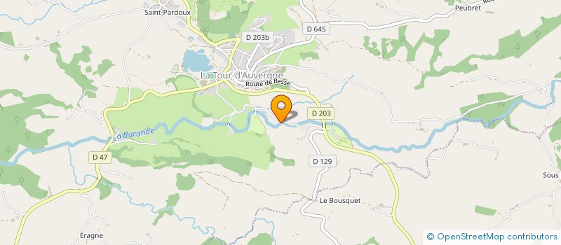 localisation de l'entreprise CAMP LA VALLEE à LA TOUR D'AUVERGNE