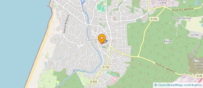 localisation de l'entreprise CAMP MONTJOI  CAPBRETON