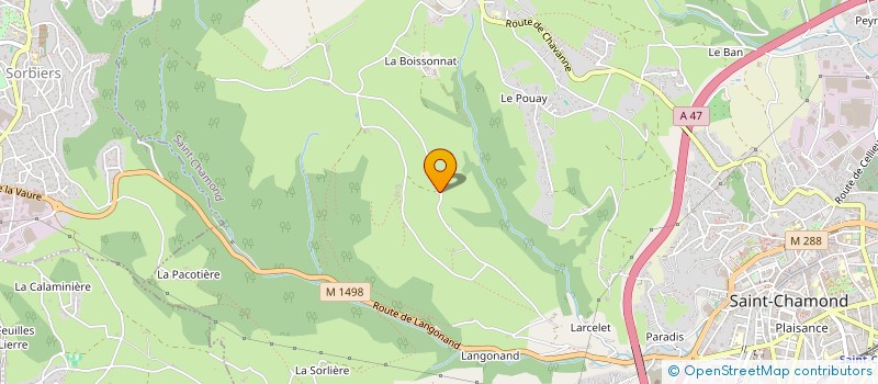 localisation de l'entreprise CAMP-PONG à SAINT-CHAMOND