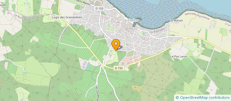 localisation de l'entreprise CAMP ULTIMATE FRISBEE  LA FLOTTE