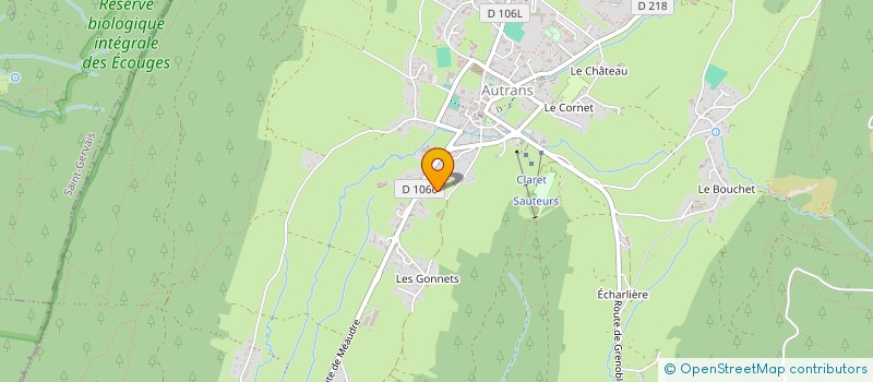 localisation de l'entreprise CAMP VERCORS à AUTRANS-MEAUDRE EN VERCORS