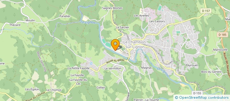 localisation de l'entreprise CAMP'ZEN  LE CHAMBON-SUR-LIGNON