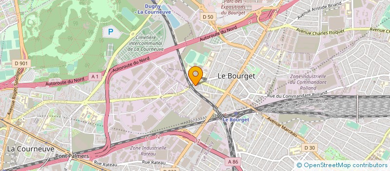 localisation de l'entreprise CAMPAGNE à LE BOURGET