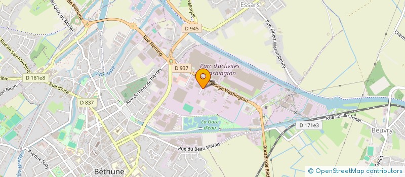 localisation de l'entreprise CAMPAGNE  BETHUNE