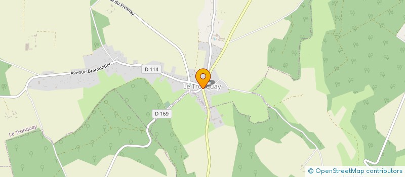 localisation de l'entreprise CAMPAGNE ET FORET  LE TRONQUAY