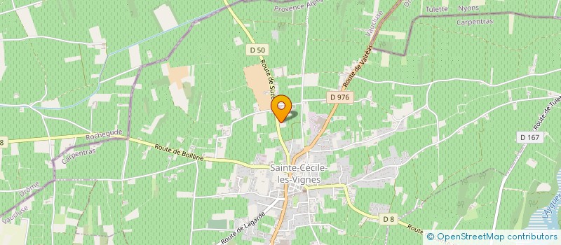 localisation de l'entreprise CAMPAGNE VIGNES ET GOURMANDISES  SAINTE-CECILE-LES-VIGNES