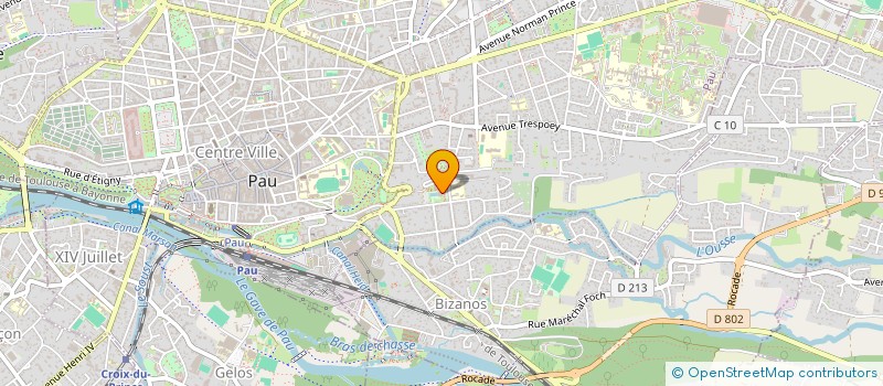 localisation de l'entreprise CAMPAGNOLLE FRERES à PAU