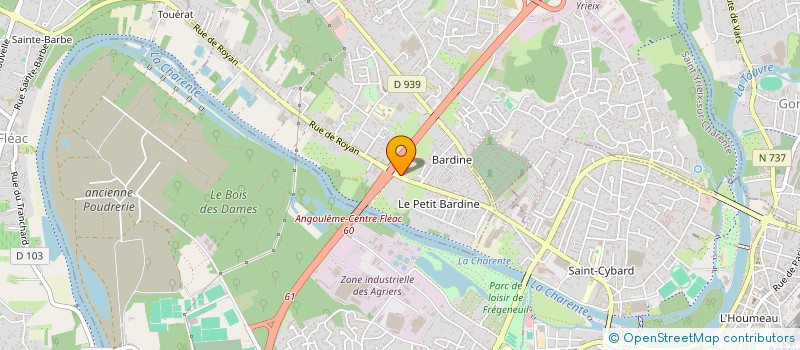 localisation de l'entreprise CAMPALISE à SAINT-YRIEIX-SUR-CHARENTE