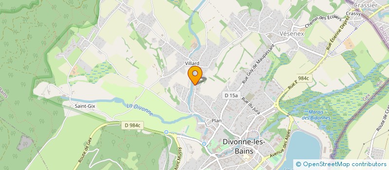 localisation de l'entreprise CAMPASUN à DIVONNE-LES-BAINS