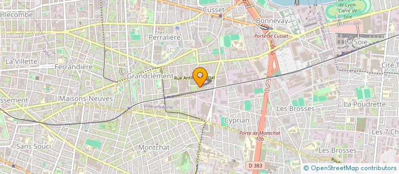 localisation de l'entreprise CAMPENON BERNARD CENTRE EST à VILLEURBANNE