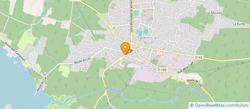 localisation de l'entreprise CAMPET 123  PARENTIS-EN-BORN