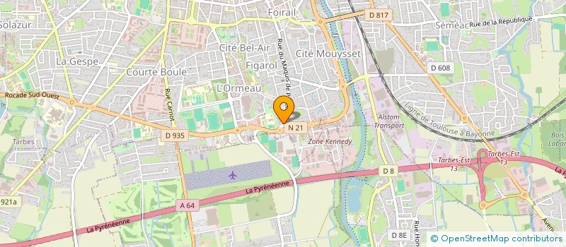 localisation de l'entreprise CAMPG SPORTS ET LOISIRS  TARBES