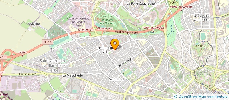 localisation de l'entreprise CAMPIN-MAZABRARD  CAEN