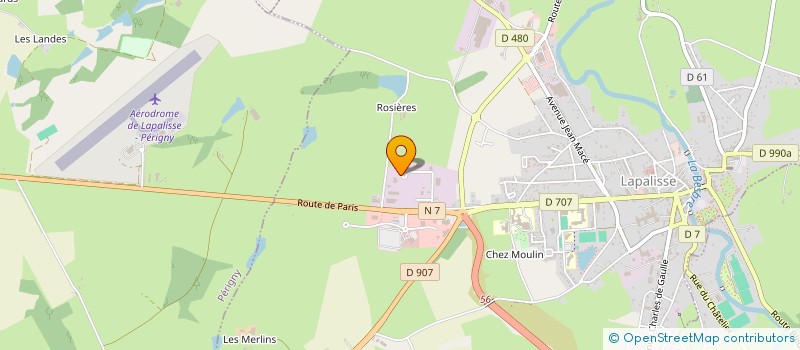 localisation de l'entreprise CAMPINAMBULLE  LAPALISSE