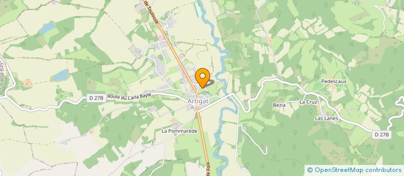 localisation de l'entreprise CAMPING ARTIGAT à ARTIGAT