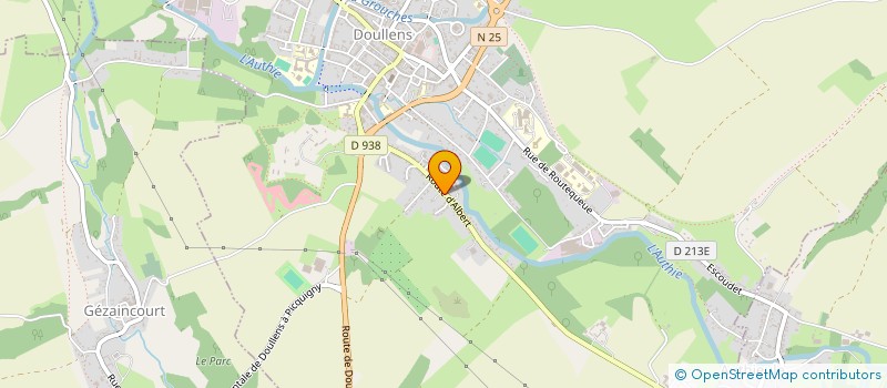 localisation de l'entreprise CAMPING AU BORD DE L'AUTHIE  AUTHIEULE