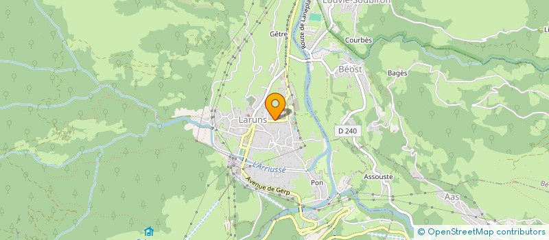 localisation de l'entreprise CAMPING AYGUEBERE à LARUNS