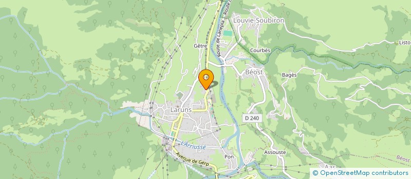 localisation de l'entreprise CAMPING AYGUEBERE à LARUNS