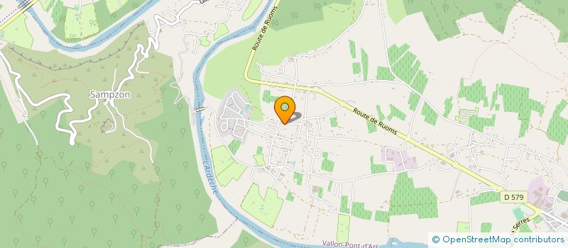 localisation de l'entreprise CAMPING BEAU RIVAGE à VALLON-PONT-D'ARC