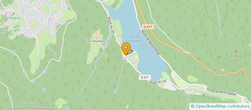 localisation de l'entreprise CAMPING BELLE RIVE  XONRUPT-LONGEMER