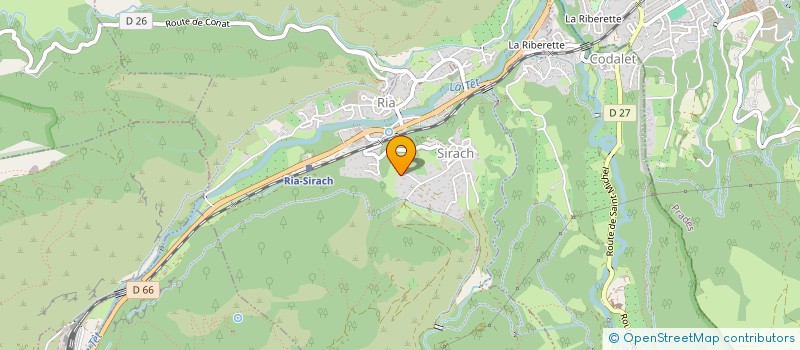 localisation de l'entreprise CAMPING BELLEVUE à RIA-SIRACH