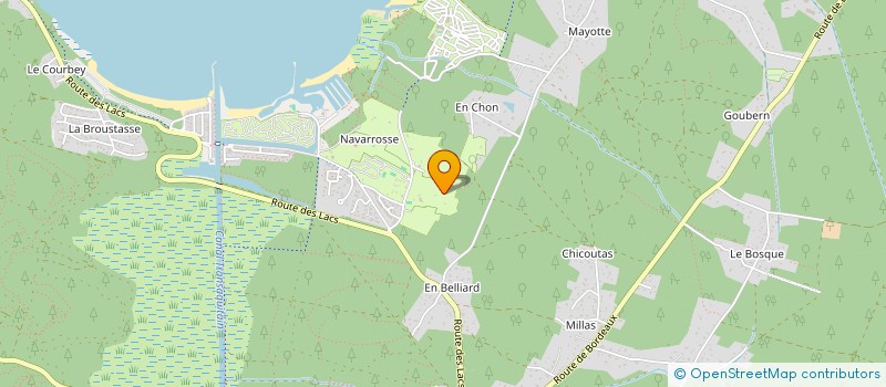 localisation de l'entreprise CAMPING BIMBO  BISCARROSSE