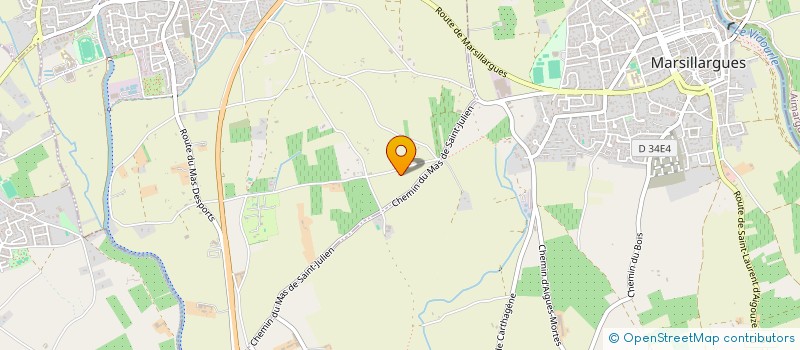 localisation de l'entreprise CAMPING BON PORT  LUNEL