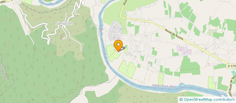 localisation de l'entreprise CAMPING BONHOMME à VALLON-PONT-D'ARC