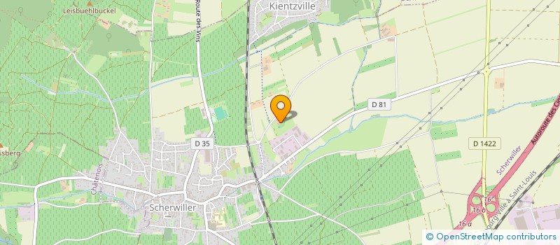 localisation de l'entreprise CAMPING BRUNO GLOCK SCHERWILLER  SCHERWILLER