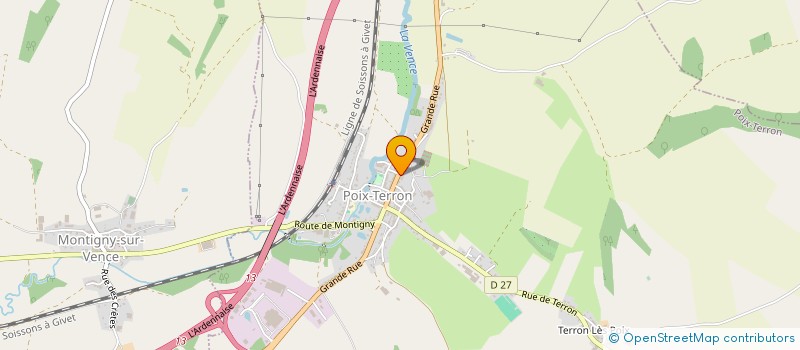 localisation de l'entreprise CAMPING-CAR 08&51  POIX-TERRON