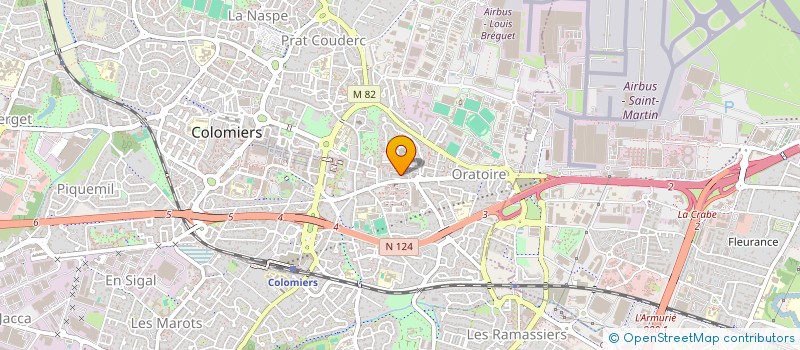 localisation de l'entreprise CAMPING CAR CLUB D'OCCITANIE à COLOMIERS
