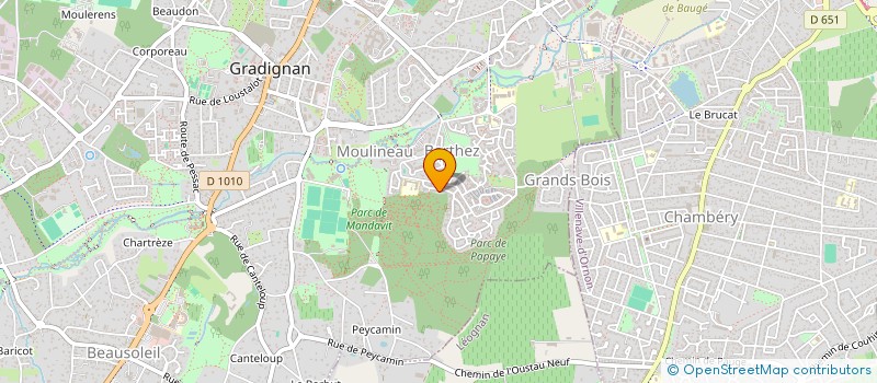 localisation de l'entreprise CAMPING CAR CLUB DU SUD-OUEST  GRADIGNAN