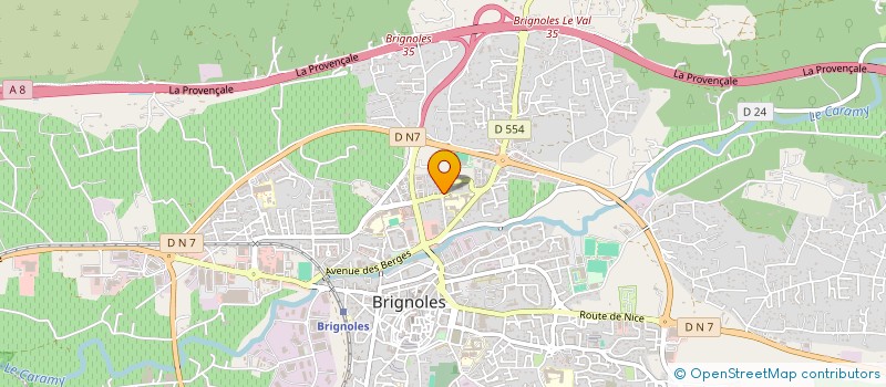 localisation de l'entreprise CAMPING-CAR CLUB PROVENCE COTE D AZUR  BRIGNOLES