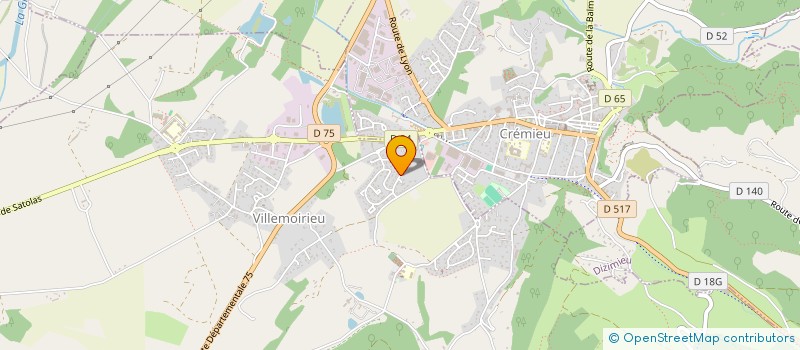 localisation de l'entreprise CAMPING-CAR CLUB RHONE-ALPES  VILLEMOIRIEU