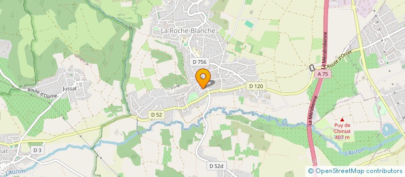 localisation de l'entreprise CAMPING CAR DE GERGOVIE à LA ROCHE-BLANCHE