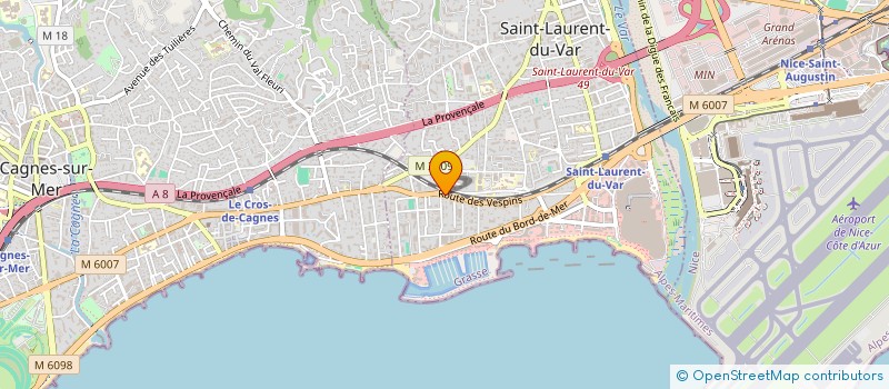 localisation de l'entreprise CAMPING CAR LOISIRS à SAINT-LAURENT-DU-VAR