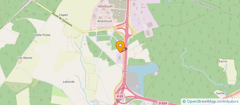 localisation de l'entreprise CAMPING CAR RENT à SAINT-GEOURS-DE-MAREMNE