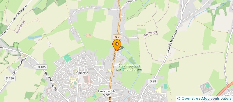 localisation de l'entreprise CAMPING CARAVANES GARDIENNAGE SERVICES  MAUBEUGE