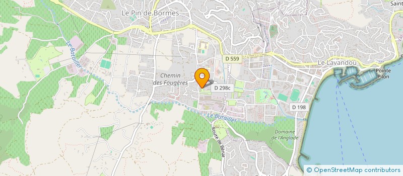 localisation de l'entreprise CAMPING CARAVANING CLAU MAR JO à BORMES-LES-MIMOSAS