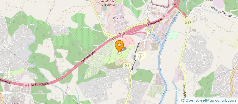 localisation de l'entreprise CAMPING CARAVANING DE FREJUS à FREJUS