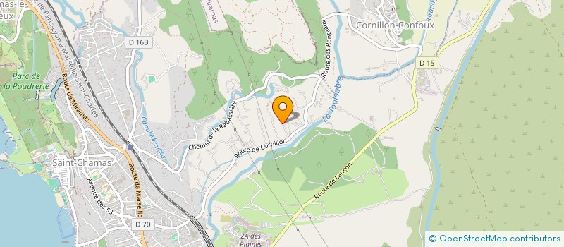 localisation de l'entreprise CAMPING CARAVANING DU SOLEIL à SAINT-CHAMAS
