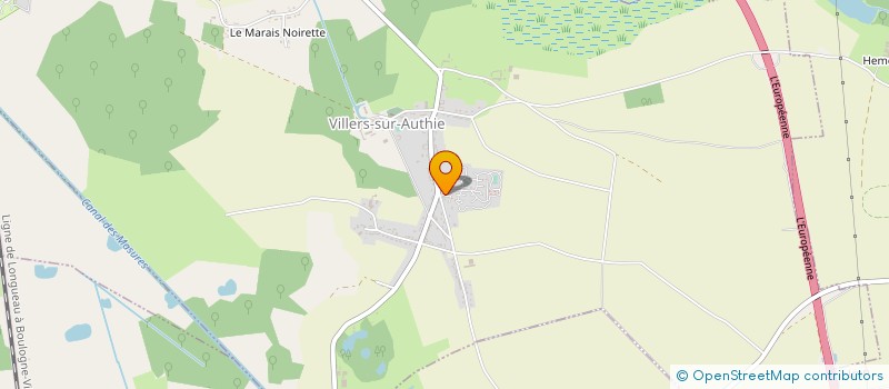 localisation de l'entreprise CAMPING CARAVANING LE VAL D'AUTHIE à VILLERS-SUR-AUTHIE