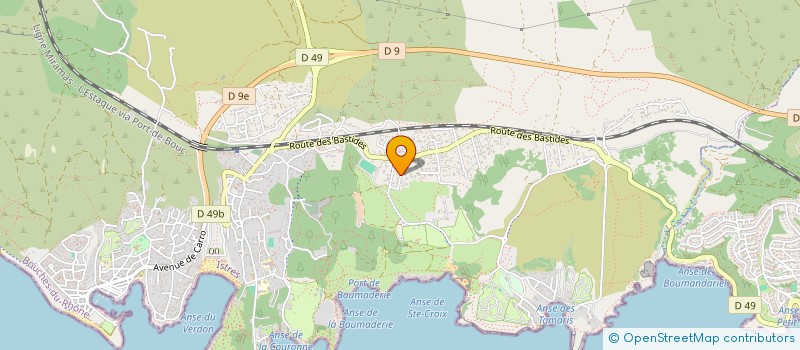 localisation de l'entreprise CAMPING CARAVANING MARIUS à MARTIGUES