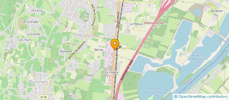 localisation de l'entreprise CAMPING CARLAND à ANSE