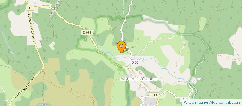 localisation de l'entreprise CAMPING CHANTEMERLE à BEDOUES-COCURES