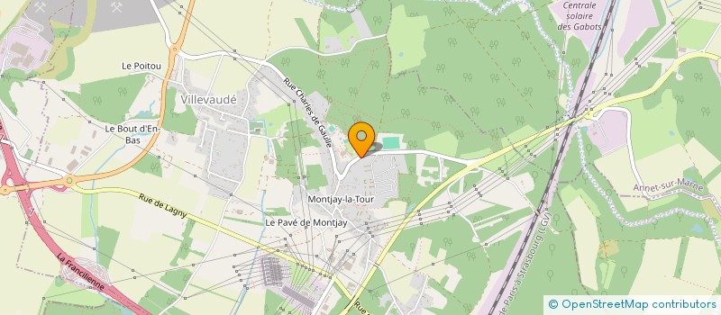 localisation de l'entreprise CAMPING CLUB LE PARC DE PARIS à VILLEVAUDE