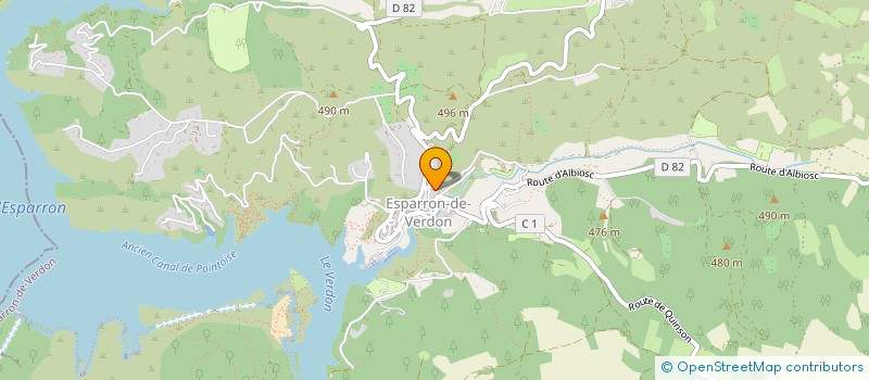 localisation de l'entreprise CAMPING CONCEPT  ESPARRON-DE-VERDON