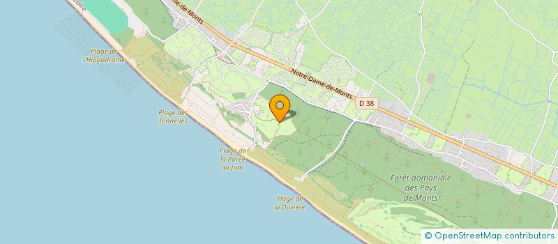 localisation de l'entreprise CAMPING COTE PLAGE  SAINT-JEAN-DE-MONTS