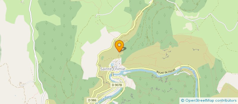 localisation de l'entreprise CAMPING COUDERC  GORGES DU TARN CAUSSES